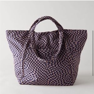 Baggu Travel Cloud Bag - Indigo Trippy Checker